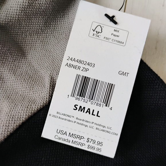 BILLABONG NEW Abner Color Block Zip Hoodie Jacket - Picture 11 of 16